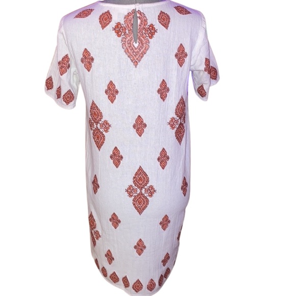 MICHAEL by Michael Kors: white/red bohemian dress: size 6 - Picture 2 of 7